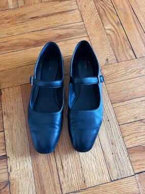 The Row Ava Black Mary Jane Flats